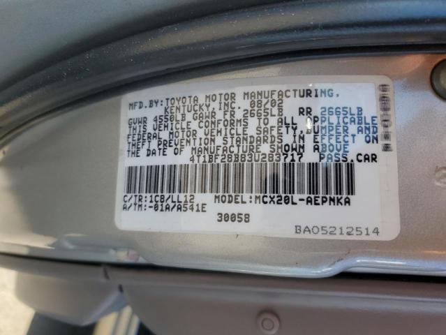 Photo 11 VIN: 4T1BF28B83U283717 - TOYOTA AVALON 