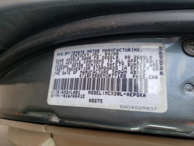 Photo 11 VIN: 4T1BF28B8YU077188 - TOYOTA AVALON 