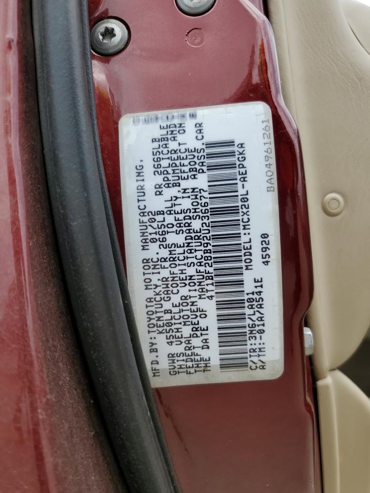 Photo 11 VIN: 4T1BF28B92U236677 - TOYOTA AVALON 