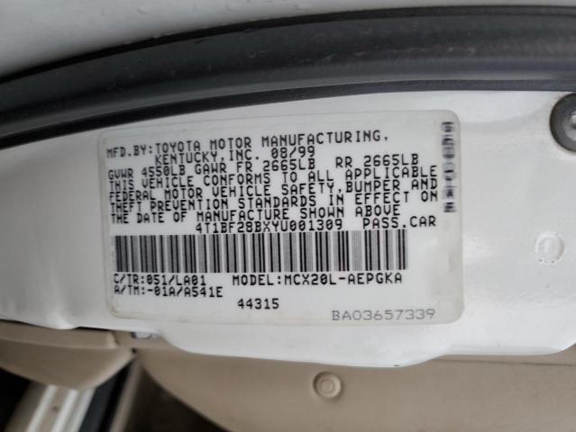 Photo 12 VIN: 4T1BF28BXYU001309 - TOYOTA AVALON 