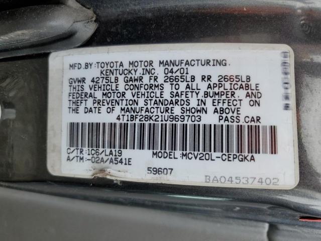 Photo 11 VIN: 4T1BF28K21U969703 - TOYOTA CAMRY 