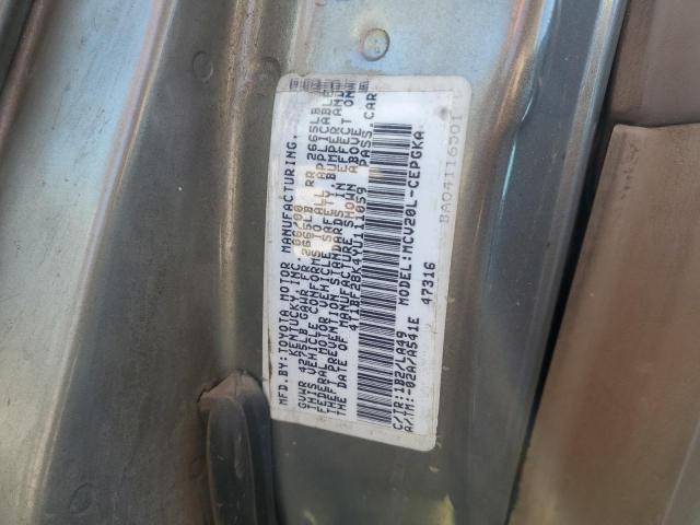 Photo 11 VIN: 4T1BF28K4YU111059 - TOYOTA CAMRY LE 