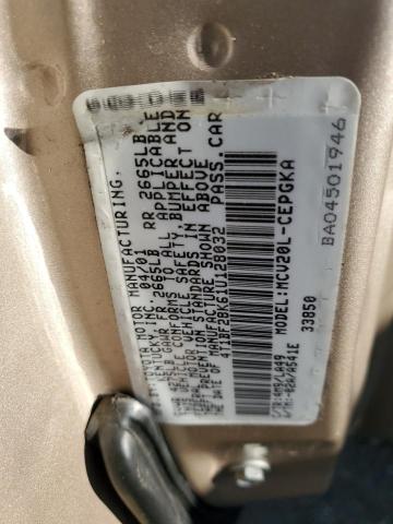 Photo 11 VIN: 4T1BF28K61U128032 - TOYOTA CAMRY LE 