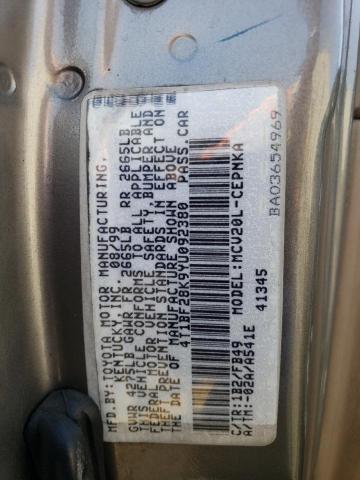 Photo 11 VIN: 4T1BF28K9YU092380 - TOYOTA CAMRY LE 