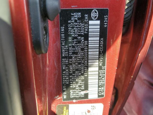 Photo 11 VIN: 4T1BF30K05U089798 - TOYOTA CAMRY 