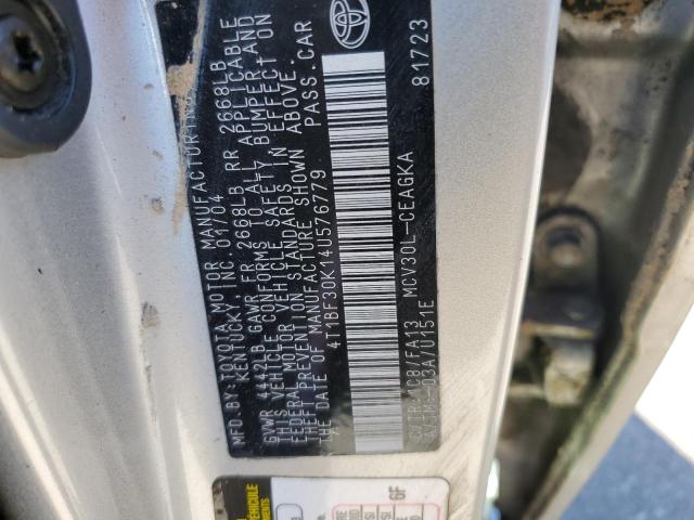 Photo 11 VIN: 4T1BF30K14U576779 - TOYOTA CAMRY 