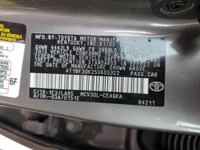 Photo 11 VIN: 4T1BF30K25U605322 - TOYOTA CAMRY LE 