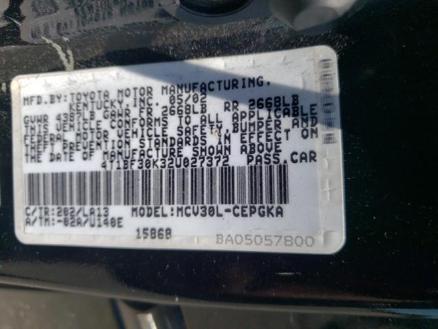 Photo 11 VIN: 4T1BF30K32U027372 - TOYOTA CAMRY 