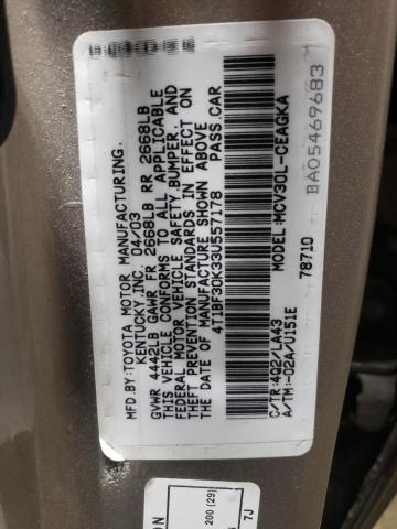 Photo 11 VIN: 4T1BF30K33U557178 - TOYOTA CAMRY LE 