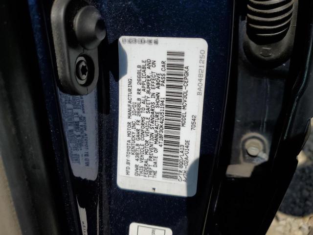 Photo 11 VIN: 4T1BF30K42U511941 - TOYOTA CAMRY LE 