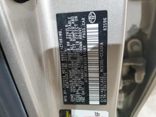 Photo 11 VIN: 4T1BF30K45U611591 - TOYOTA CAMRY 