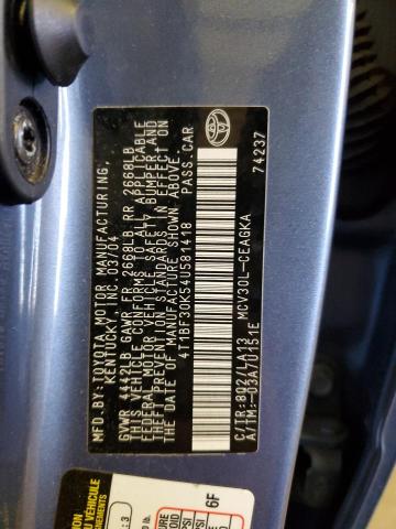 Photo 11 VIN: 4T1BF30K54U581418 - TOYOTA CAMRY 