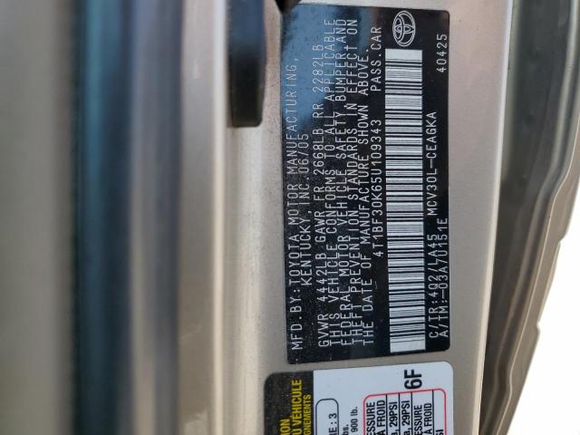 Photo 11 VIN: 4T1BF30K65U109343 - TOYOTA CAMRY 