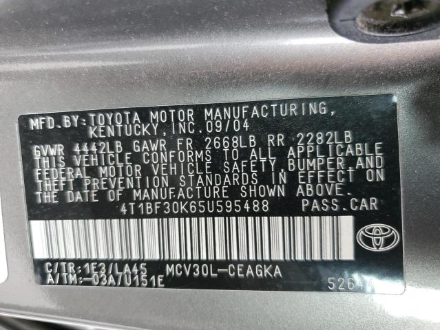 Photo 11 VIN: 4T1BF30K65U595488 - TOYOTA CAMRY 