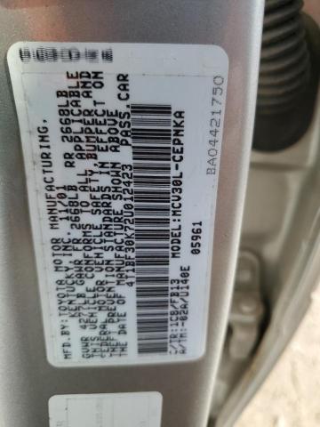 Photo 11 VIN: 4T1BF30K72U012423 - TOYOTA CAMRY 