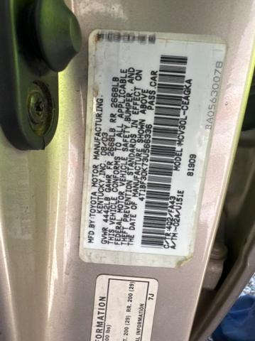 Photo 11 VIN: 4T1BF30K73U566336 - TOYOTA CAMRY LE 