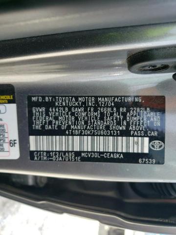 Photo 11 VIN: 4T1BF30K75U603131 - TOYOTA CAMRY 