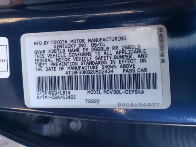 Photo 11 VIN: 4T1BF30K82U502434 - TOYOTA CAMRY 