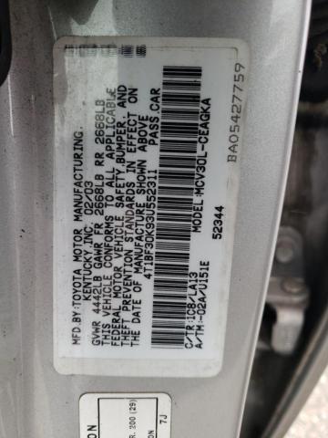 Photo 11 VIN: 4T1BF30K93U552311 - TOYOTA CAMRY 