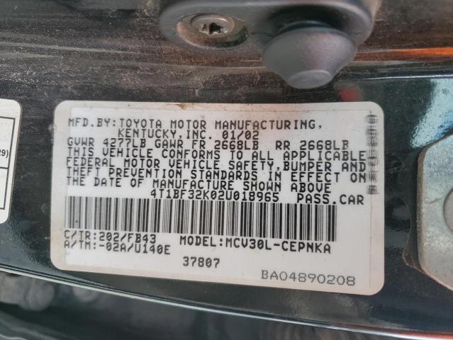 Photo 11 VIN: 4T1BF32K02U018965 - TOYOTA CAMRY 