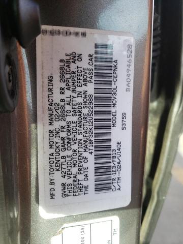 Photo 11 VIN: 4T1BF32K12U522988 - TOYOTA CAMRY 