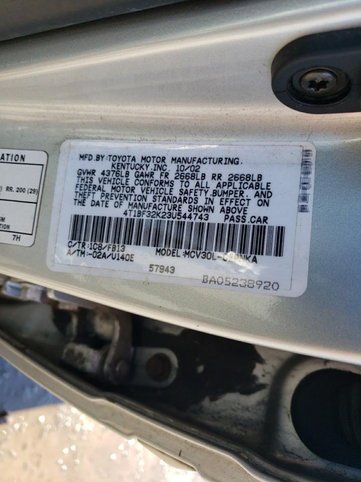 Photo 12 VIN: 4T1BF32K23U544743 - TOYOTA CAMRY 