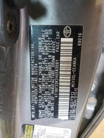 Photo 11 VIN: 4T1BF32K24U583091 - TOYOTA CAMRY LE 