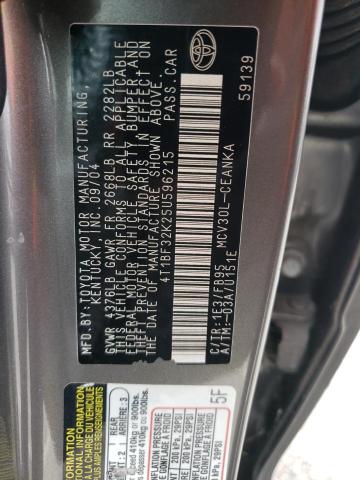 Photo 12 VIN: 4T1BF32K25U596215 - TOYOTA CAMRY 