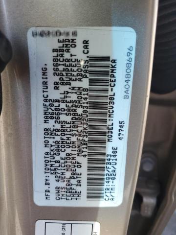 Photo 11 VIN: 4T1BF32K32U031418 - TOYOTA CAMRY LE 