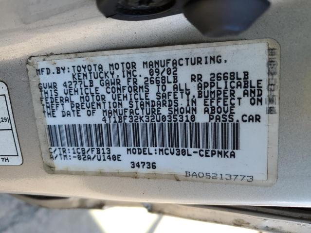 Photo 11 VIN: 4T1BF32K32U035310 - TOYOTA CAMRY 