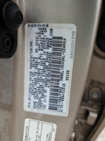 Photo 11 VIN: 4T1BF32K33U054926 - TOYOTA CAMRY LE 