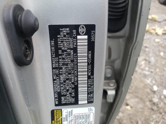 Photo 9 VIN: 4T1BF32K35U108521 - TOYOTA CAMRY LE 