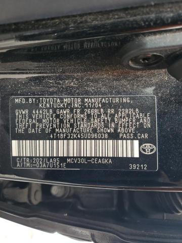 Photo 11 VIN: 4T1BF32K45U096038 - TOYOTA CAMRY 