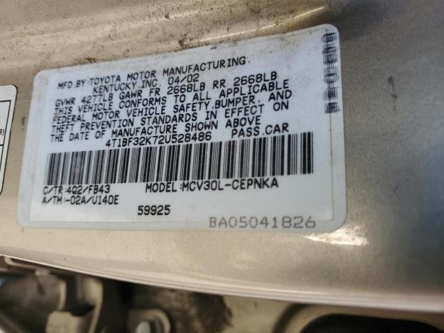 Photo 11 VIN: 4T1BF32K72U528486 - TOYOTA CAMRY 