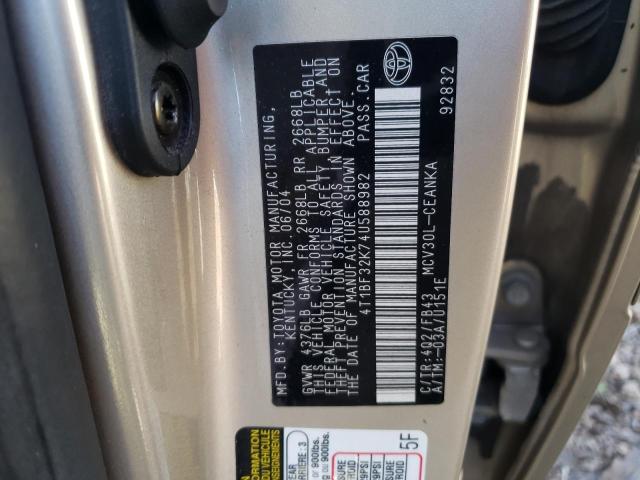 Photo 11 VIN: 4T1BF32K74U588982 - TOYOTA CAMRY 