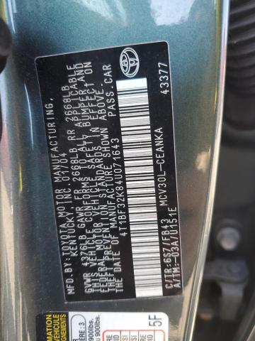 Photo 12 VIN: 4T1BF32K84U071643 - TOYOTA CAMRY 