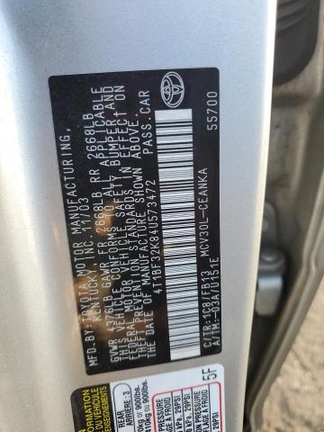 Photo 12 VIN: 4T1BF32K84U573472 - TOYOTA CAMRY LE 