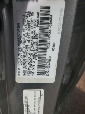 Photo 11 VIN: 4T1BF32K93U564231 - TOYOTA CAMRY 