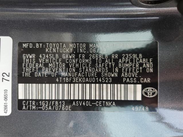 Photo 11 VIN: 4T1BF3EK0AU014523 - TOYOTA CAMRY 