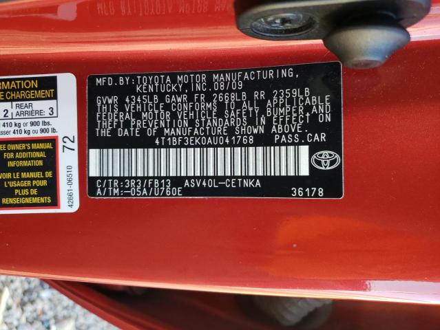 Photo 11 VIN: 4T1BF3EK0AU041768 - TOYOTA CAMRY 