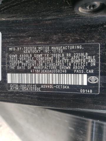 Photo 9 VIN: 4T1BF3EK0AU058246 - TOYOTA CAMRY BASE 