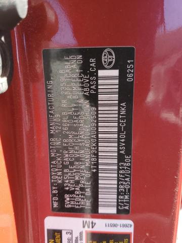 Photo 11 VIN: 4T1BF3EK0AU092509 - TOYOTA CAMRY BASE 