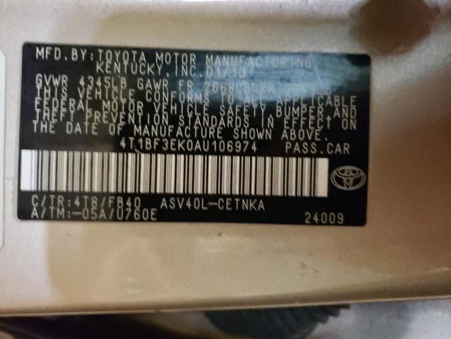 Photo 11 VIN: 4T1BF3EK0AU106974 - TOYOTA CAMRY BASE 