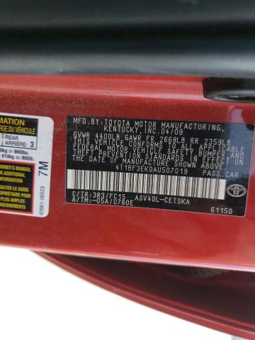 Photo 9 VIN: 4T1BF3EK0AU507019 - TOYOTA CAMRY BASE 