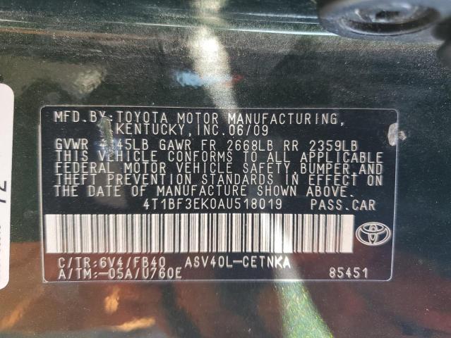 Photo 12 VIN: 4T1BF3EK0AU518019 - TOYOTA CAMRY BASE 