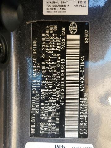 Photo 11 VIN: 4T1BF3EK0AU566619 - TOYOTA CAMRY 