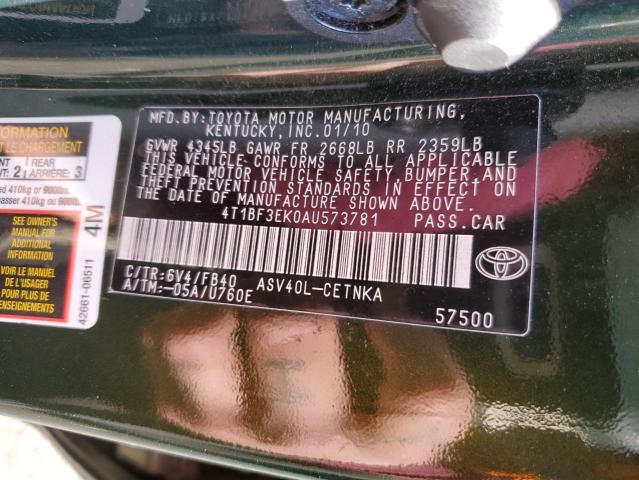 Photo 12 VIN: 4T1BF3EK0AU573781 - TOYOTA CAMRY 