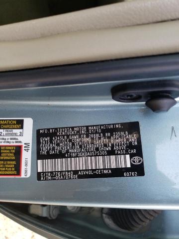 Photo 9 VIN: 4T1BF3EK0AU575305 - TOYOTA CAMRY AUTO 