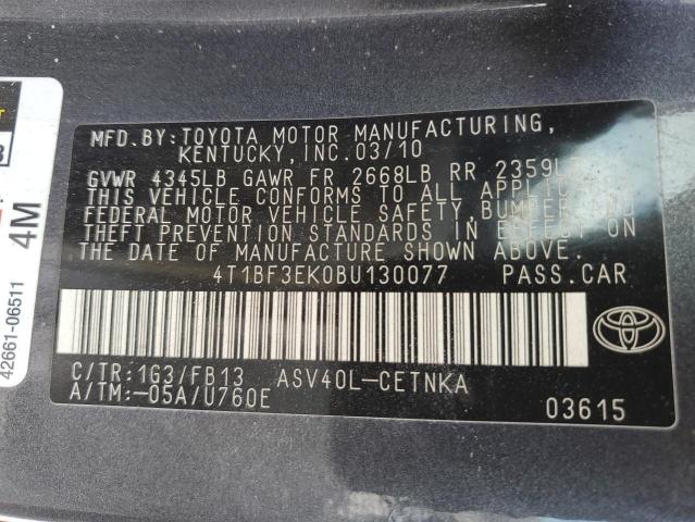 Photo 11 VIN: 4T1BF3EK0BU130077 - TOYOTA CAMRY 