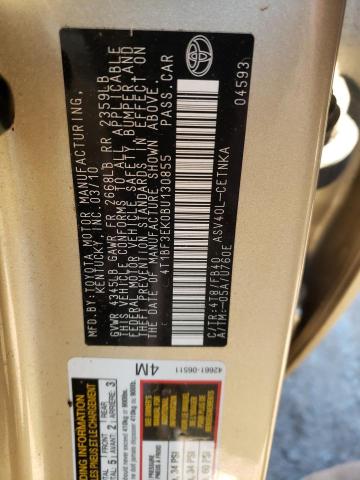 Photo 9 VIN: 4T1BF3EK0BU130855 - TOYOTA CAMRY BASE 